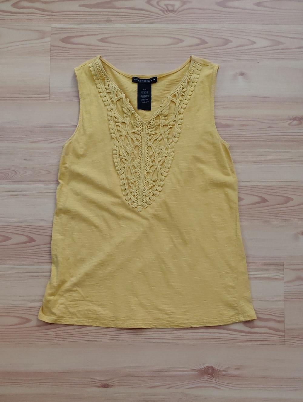 Grace Elements Crochet 100% cotton V-Neck Tank - Picture 1 of 3